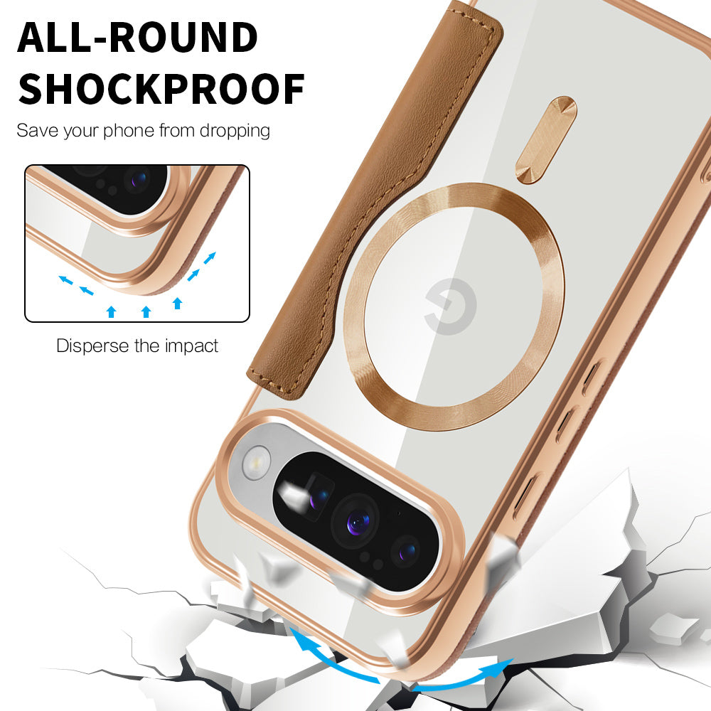 Husa de protectie Techsuit SmartMag Book compatibil cu Google Pixel 10 / 10 Pro, Maro