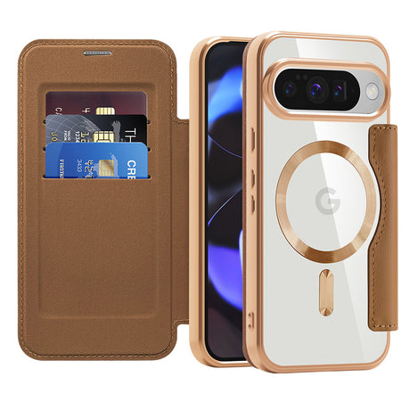 Husa de protectie Techsuit SmartMag Book compatibil cu Google Pixel 10 / 10 Pro, Maro