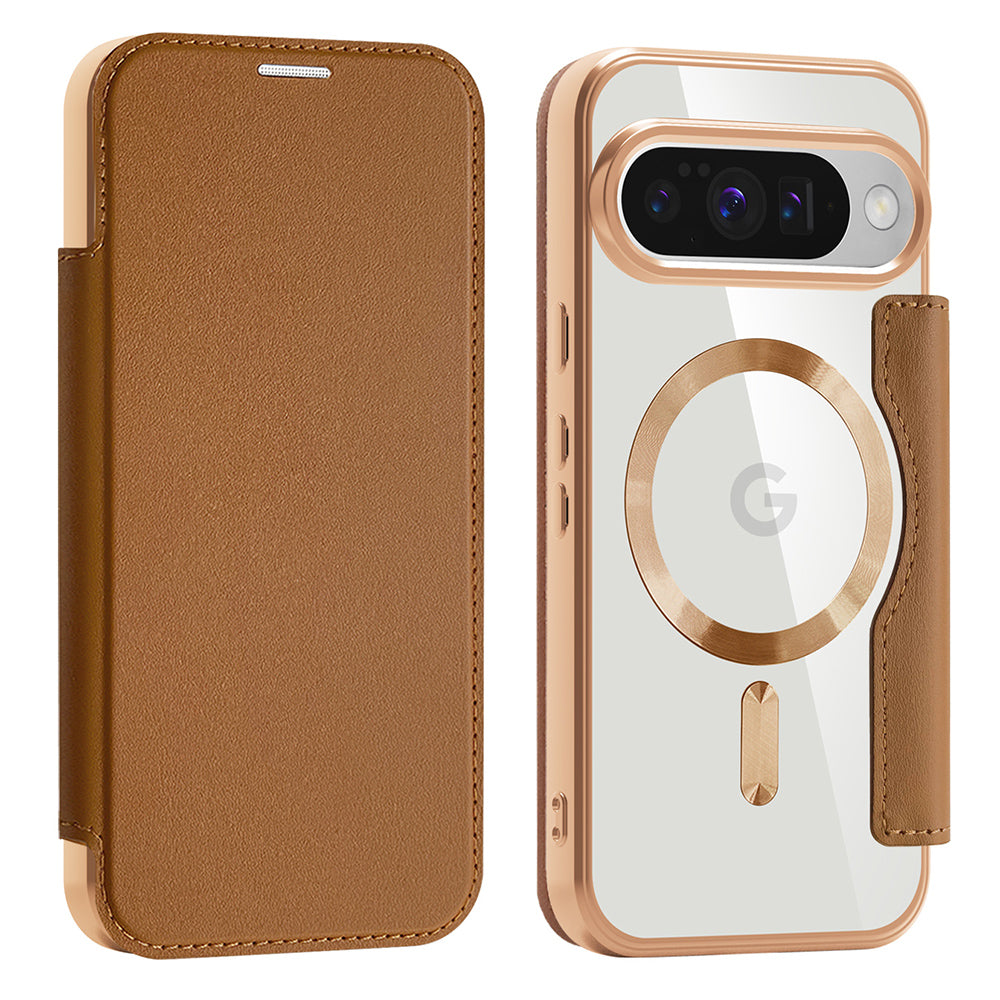 Husa de protectie Techsuit SmartMag Book compatibil cu Google Pixel 10 / 10 Pro, Maro