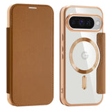 Husa de protectie Techsuit SmartMag Book compatibil cu Google Pixel 10 / 10 Pro, Maro