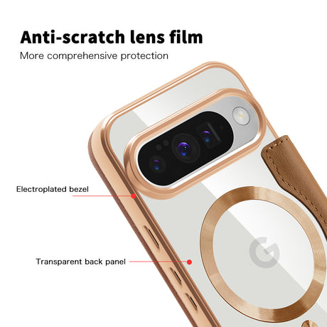 Husa de protectie Techsuit SmartMag Book compatibil cu Google Pixel 10 / 10 Pro, Maro