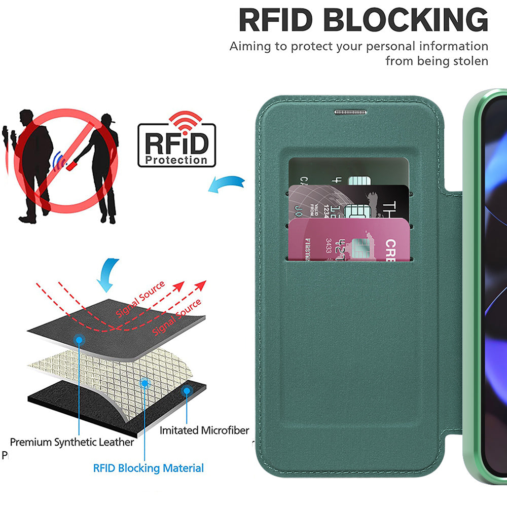 Husa de protectie Techsuit SmartMag Book compatibil cu Google Pixel 10 / 10 Pro, Verde
