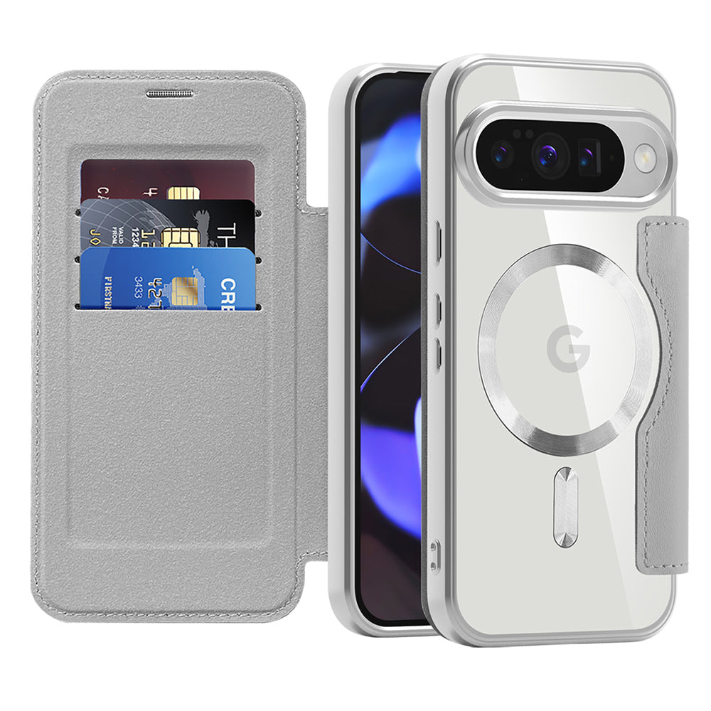 Husa de protectie Techsuit SmartMag Book compatibil cu Google Pixel 10 / 10 Pro, Gri