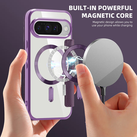 Husa de protectie Techsuit SmartMag Book compatibil cu Google Pixel 10 / 10 Pro, Mov