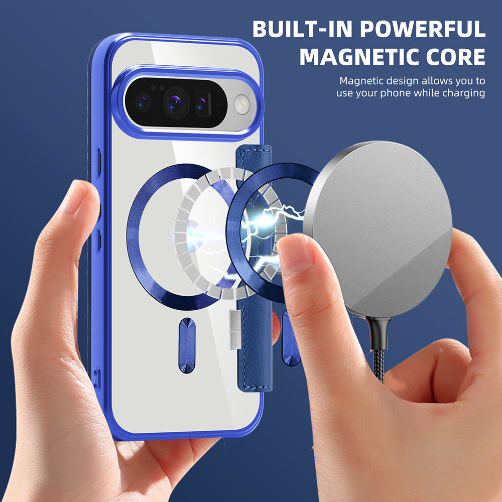 Husa de protectie Techsuit SmartMag Book compatibil cu Google Pixel 10 Pro XL, Albastru