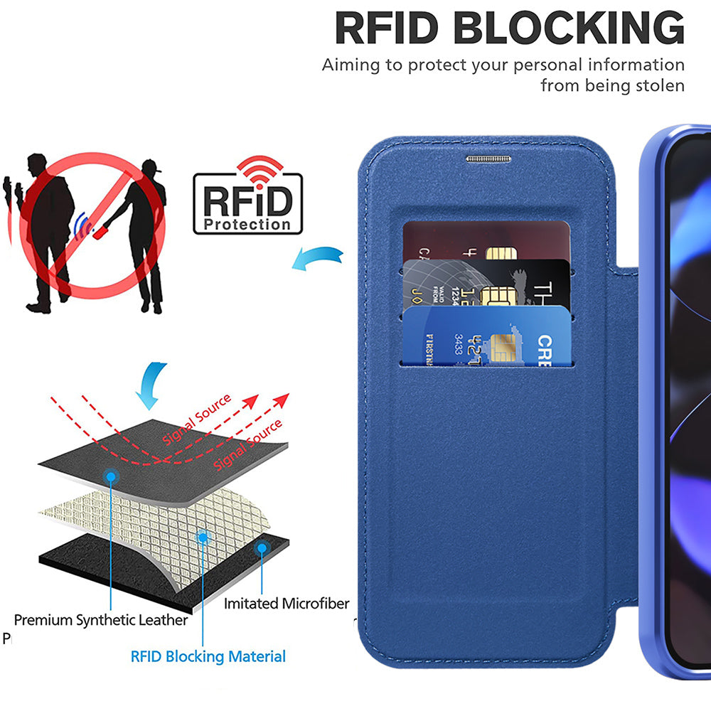 Husa de protectie Techsuit SmartMag Book compatibil cu Google Pixel 10 Pro XL, Albastru