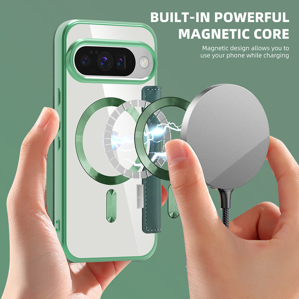 Husa de protectie Techsuit SmartMag Book compatibil cu Google Pixel 10 Pro XL, Verde