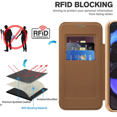 Husa de protectie Techsuit SmartMag Book compatibil cu Google Pixel 10 Pro XL, Maro
