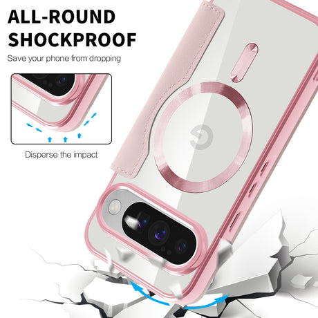 Husa de protectie Techsuit SmartMag Book compatibil cu Google Pixel 10 Pro XL, Roz