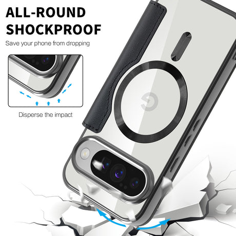 Husa de protectie Techsuit SmartMag Book compatibil cu Google Pixel 10 Pro XL, Negru