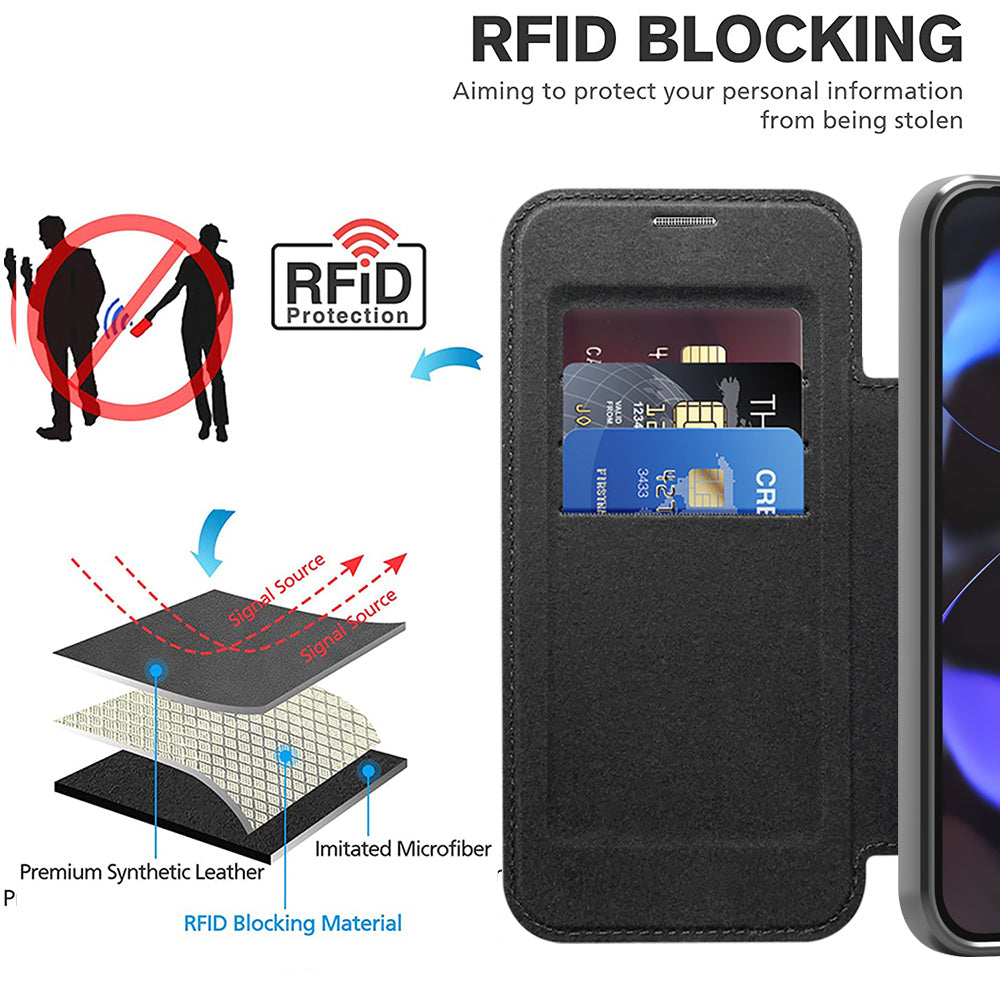 Husa de protectie Techsuit SmartMag Book compatibil cu Google Pixel 10 Pro XL, Negru