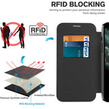 Husa de protectie Techsuit SmartMag Book compatibil cu iPhone 11 Pro Max, Albastru Deschis