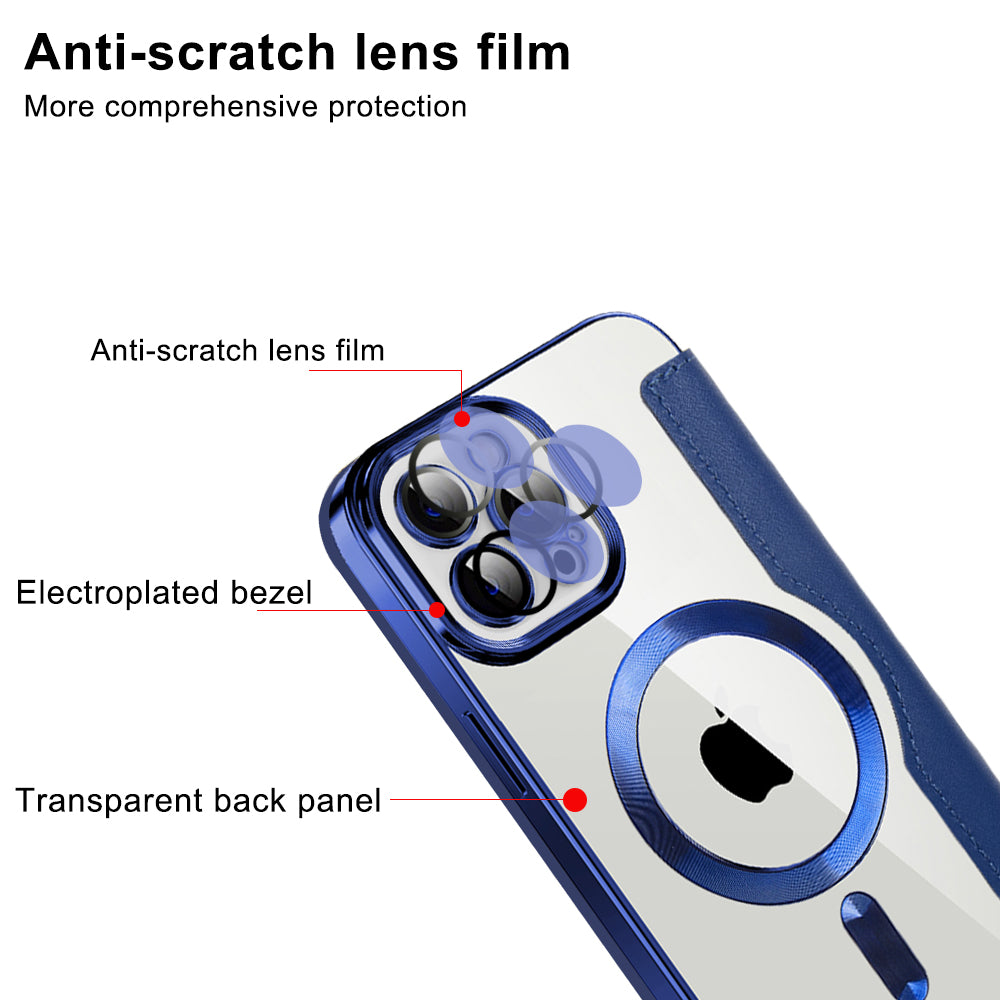Husa de protectie Techsuit SmartMag Book compatibil cu iPhone 11 Pro Max, Mov