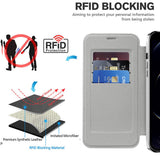 Husa de protectie Techsuit SmartMag Book compatibil cu iPhone 12 Pro Max, Gri