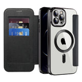 Husa de protectie Techsuit SmartMag Book compatibil cu iPhone 12 Pro, Negru