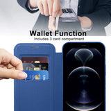 Husa de protectie Techsuit SmartMag Book compatibil cu iPhone 12 Pro, Albastru