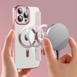 Husa de protectie Techsuit SmartMag Book compatibil cu iPhone 13 Pro, Roz