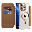Husa de protectie Techsuit SmartMag Book compatibil cu iPhone 13 Pro, Maro