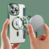 Husa de protectie Techsuit SmartMag Book compatibil cu iPhone 13 Pro Max, Verde