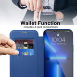 Husa de protectie Techsuit SmartMag Book compatibil cu iPhone 13 Pro Max, Albastru