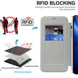 Husa de protectie Techsuit SmartMag Book compatibil cu iPhone 13 Pro Max, Gri