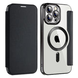 Husa de protectie Techsuit SmartMag Book compatibil cu iPhone 14 Pro Max, Negru