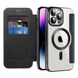 Husa de protectie Techsuit SmartMag Book compatibil cu iPhone 14 Pro Max, Negru