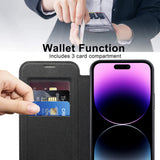 Husa de protectie Techsuit SmartMag Book compatibil cu iPhone 14 Pro Max, Negru