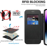 Husa de protectie Techsuit SmartMag Book compatibil cu iPhone 14 Pro Max, Negru