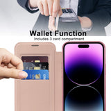 Husa de protectie Techsuit SmartMag Book compatibil cu iPhone 14 Pro Max, Roz