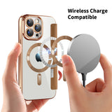 Husa de protectie Techsuit SmartMag Book compatibil cu iPhone 15 Pro, Maro