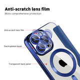 Husa de protectie Techsuit SmartMag Book compatibil cu iPhone 15 Pro, Albastru