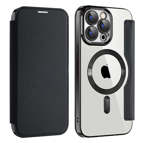 Husa de protectie Techsuit SmartMag Book compatibil cu iPhone 15 Pro Max, Negru