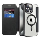 Husa de protectie Techsuit SmartMag Book compatibil cu iPhone 15 Pro Max, Negru
