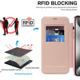 Husa de protectie Techsuit SmartMag Book compatibil cu iPhone 15 Pro Max, Roz