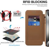 Husa de protectie Techsuit SmartMag Book compatibil cu iPhone 15 Pro Max, Maro