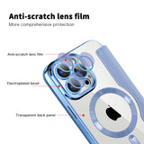 Husa de protectie Techsuit SmartMag Book compatibil cu iPhone 15 Pro Max, Albastru Deschis