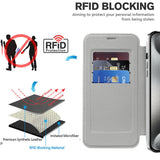 Husa de protectie Techsuit SmartMag Book compatibil cu iPhone 15 Pro Max, Gri