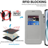 Husa de protectie Techsuit SmartMag Book compatibil cu iPhone 15, Gri