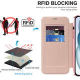 Husa de protectie Techsuit SmartMag Book compatibil cu iPhone 15 Plus, Roz