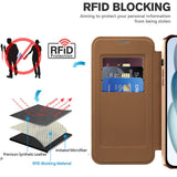 Husa de protectie Techsuit SmartMag Book compatibil cu iPhone 15 Plus, Maro