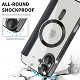 Husa de protectie Techsuit SmartMag Book compatibil cu iPhone 16 Plus, Negru