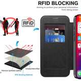 Husa de protectie Techsuit SmartMag Book compatibil cu iPhone 16 Plus, Negru