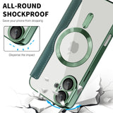 Husa de protectie Techsuit SmartMag Book compatibil cu iPhone 16 Plus, Verde