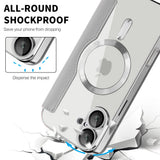 Husa de protectie Techsuit SmartMag Book compatibil cu iPhone 16 Plus, Gri