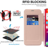 Husa de protectie Techsuit SmartMag Book compatibil cu iPhone 16 Pro, Roz
