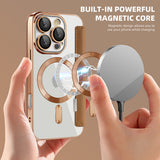Husa de protectie Techsuit SmartMag Book compatibil cu iPhone 16 Pro, Maro