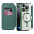 Husa de protectie Techsuit SmartMag Book compatibil cu iPhone 16 Pro, Verde