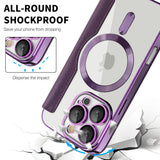 Husa de protectie Techsuit SmartMag Book compatibil cu iPhone 16 Pro, Mov