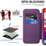 Husa de protectie Techsuit SmartMag Book compatibil cu iPhone 16 Pro, Mov